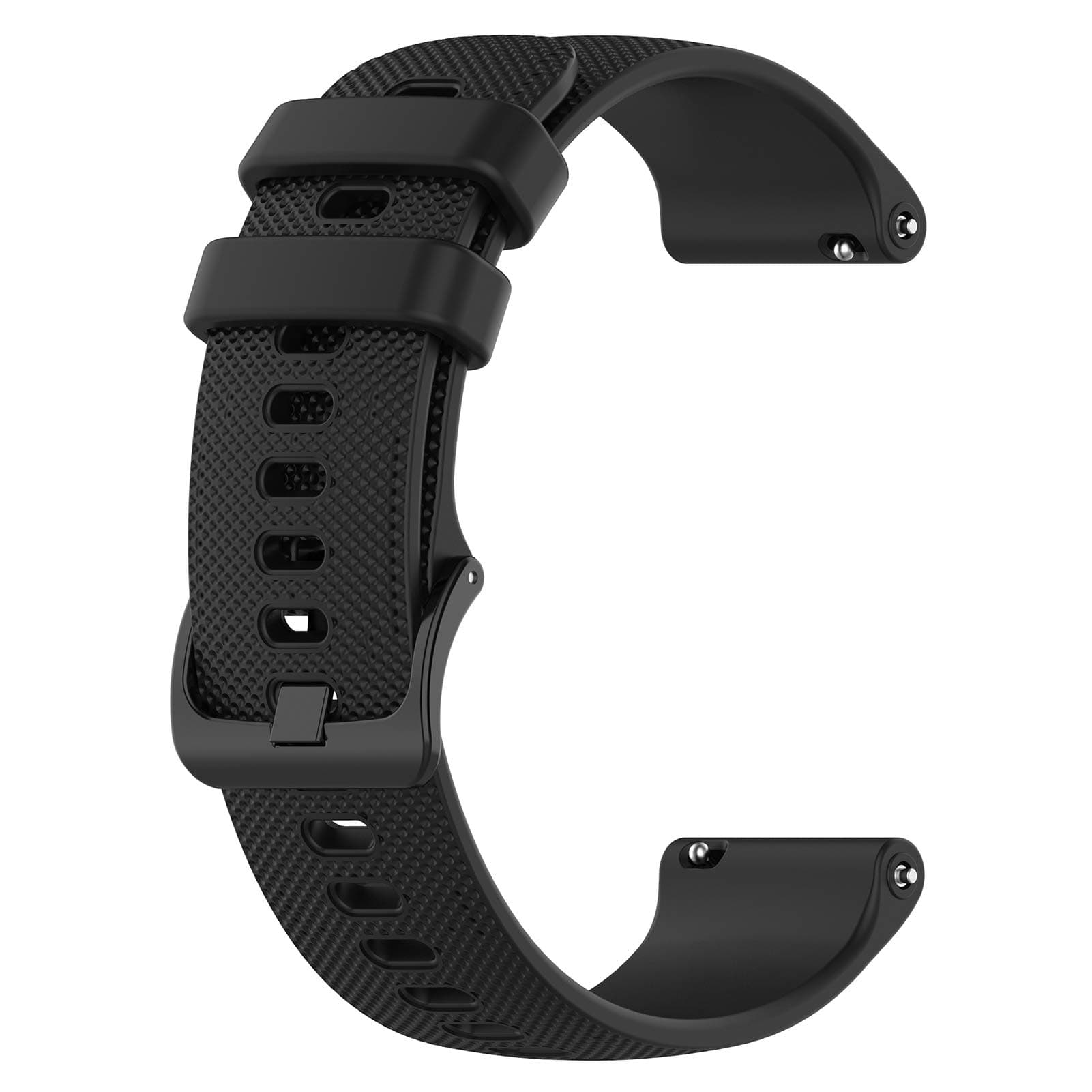 Compatible For Garmin Forerunner 745 Replacement Band, Replacement Silicone Wrist Strap Band For Garmin Forerunner 745 With QuickFit, Soft And Durable(Silicone Black)