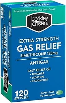 berkley jensen and Extra Strength Gas Relief Softgels, 120 Ct.