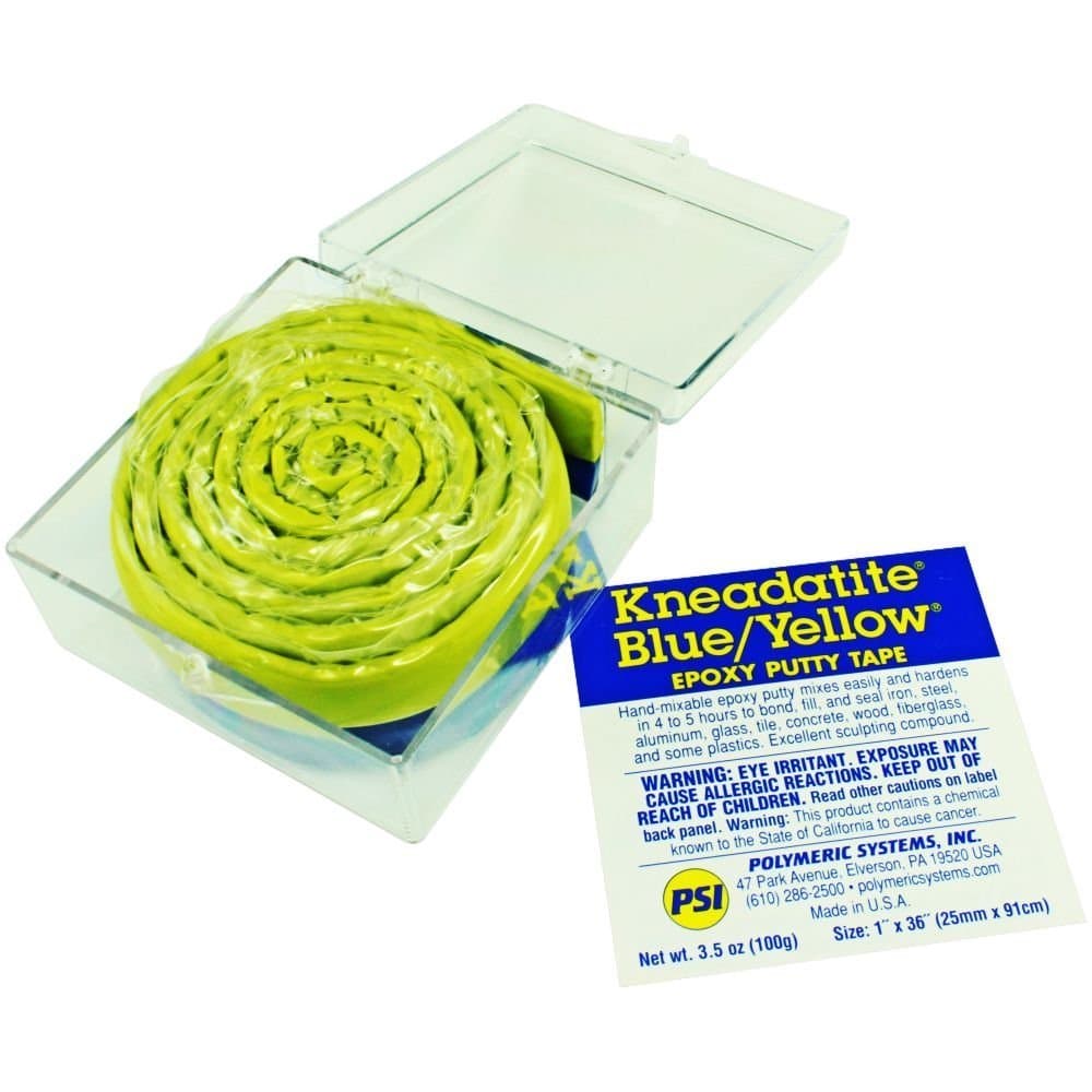 Kneadatite Polymeric Systems Blue/Yellow Epoxy Putty Tape 90cm Green Stuff