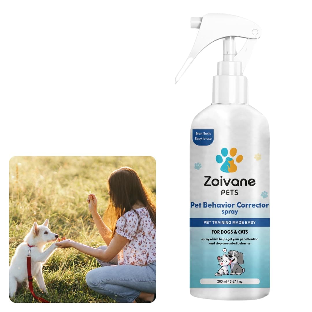ZOIVANE Pet Behaviour Corrector | 200 ML | Pet Corrector Spray | Train Your Pet | for Street Dogs & Cats | for Dog, Cat, Puppy & Kitten | Training Spray | for Indoor & Outdoor Use (Pack of 1)