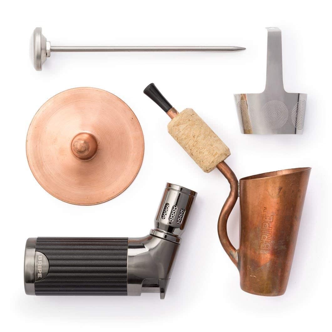 Coffee Brew Pipe Kit, Portable Espresso or Tea Maker for Traveling, Torch Lighter Included