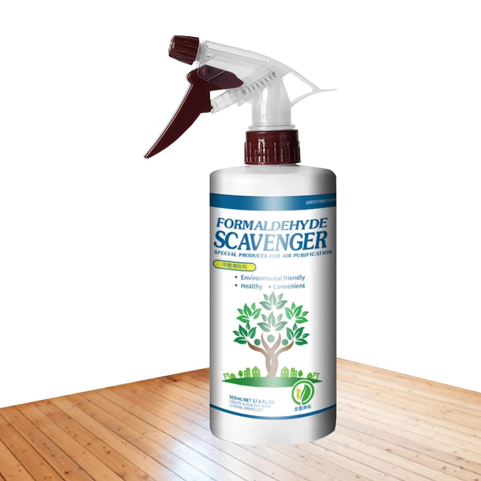 Formaldehyde Removal Spray - 500ml Formaldehyde Smell Removal Spray - Formaldehyde Removal Solution - Household Odor Eliminator For Furniture, Wall, Floor, Curtain, And Car Interior