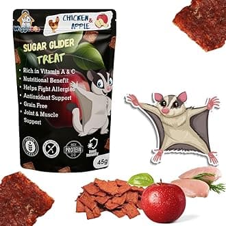 Chicken & Apple Suger Glider Treat | Protein Rich | Great Antioxidants | Crunchy Healthy Snacks | 45g