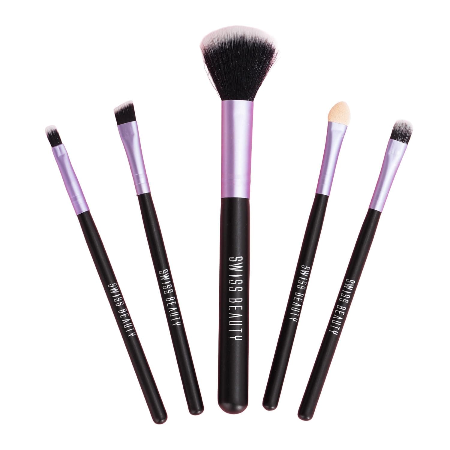 Swiss Beauty Makeup Brushes Set, Makeup Accessory, Purple, 100G