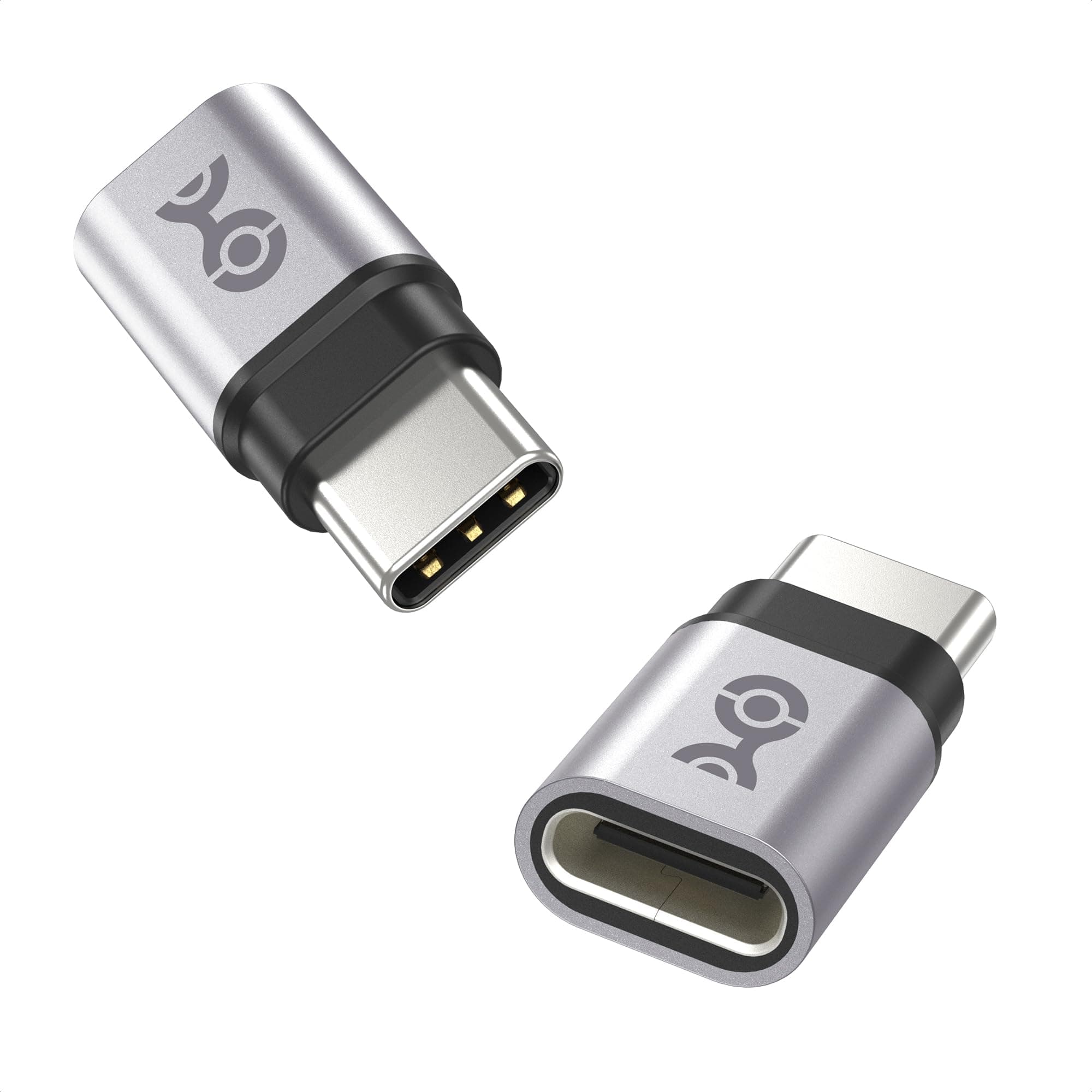 2-Pack USB C Extender Adapter, Up to [4K@240Hz Video, 240W Charging, 40Gbps Data Transfer], USBC Female to USBC Male Adapter, USB Type C Extender