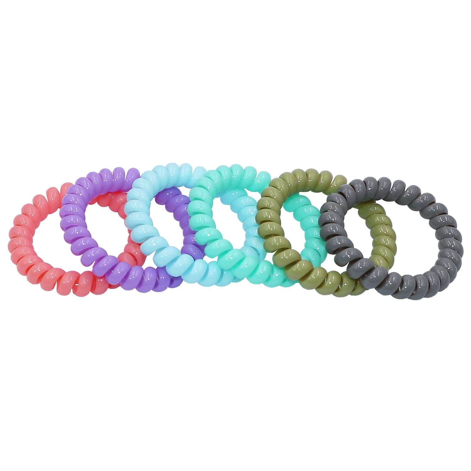 Sensory Chew Bracelet for kids, 6 Pack Stretchy Coil Bracelets Fidget Toys for Boys Girls with Autism ADHD Anxiety, Sensory Chew Toys for Autistic Children