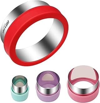 ALLTOP Round Cookie Cutter Set – 4 Different Sizes of Stainless Steel Biscuit Cutters for Baking, Donut, English Muffin, and More
