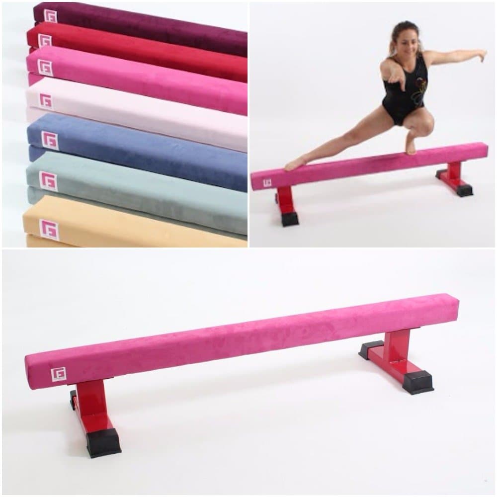 6FT 12IN MIDI LEG GYMNASTIC BEAM BY GYM FACTOR LTD PINK