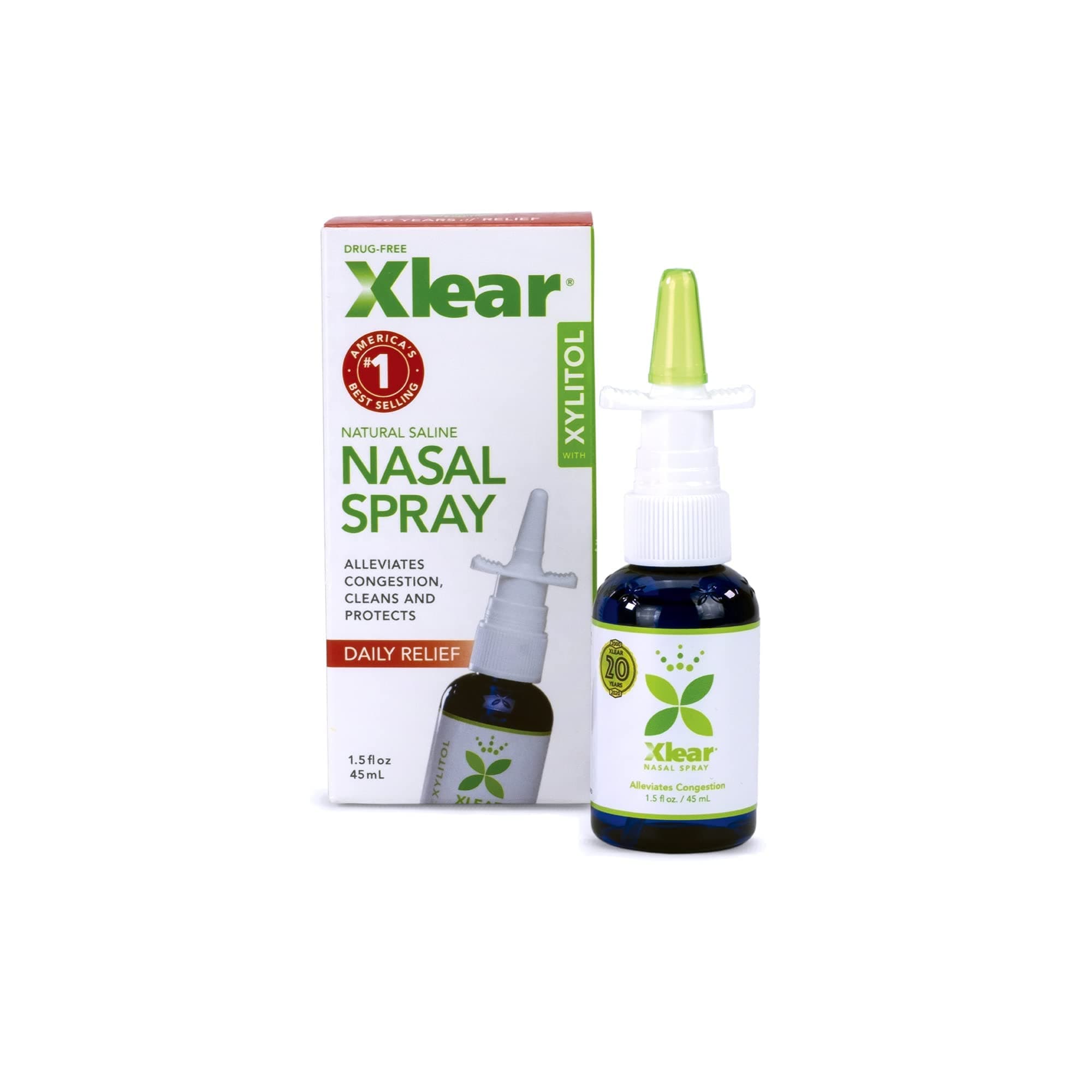 Xlear Natural Nasal Spray with Xylitol, 1.5 fl oz (Pack of 1)