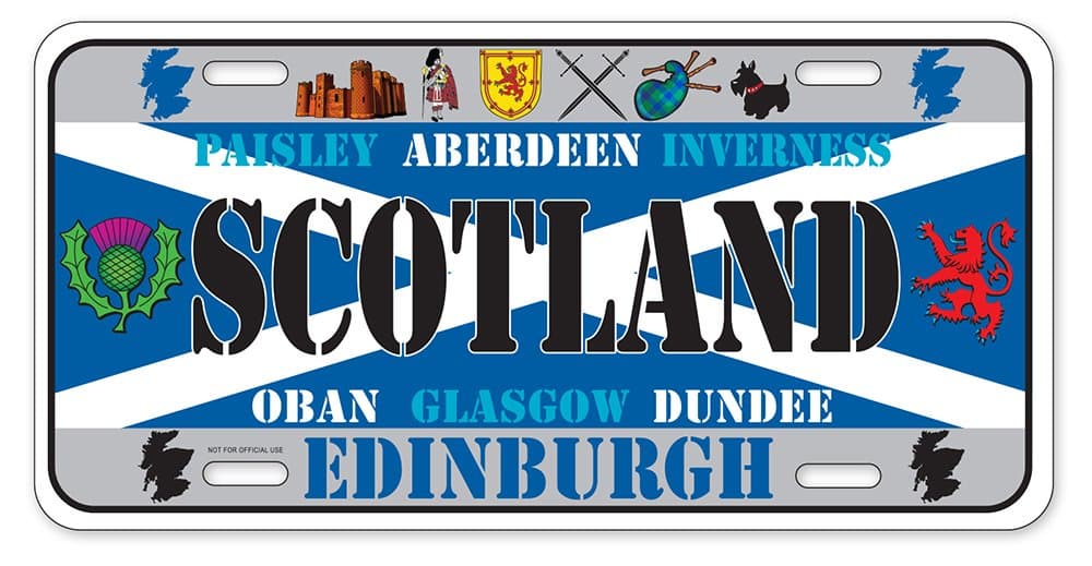 Dimension 9 Home Decorative Plates, Scotland