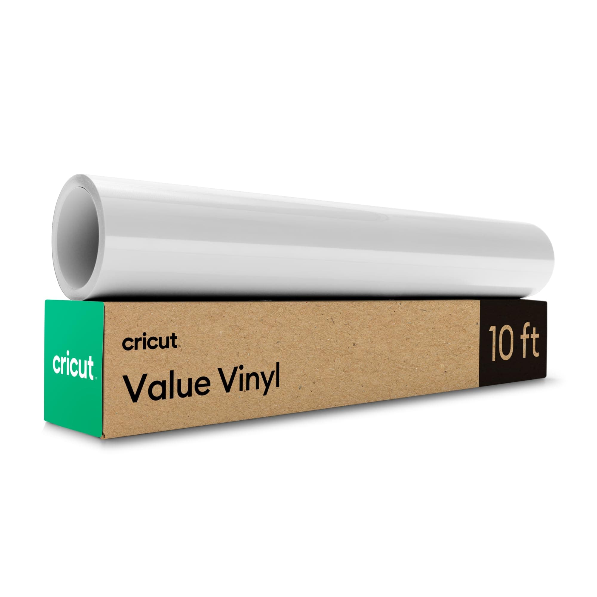 - Cricut® Value Permanent Vinyl, White (12 in x 10 ft)