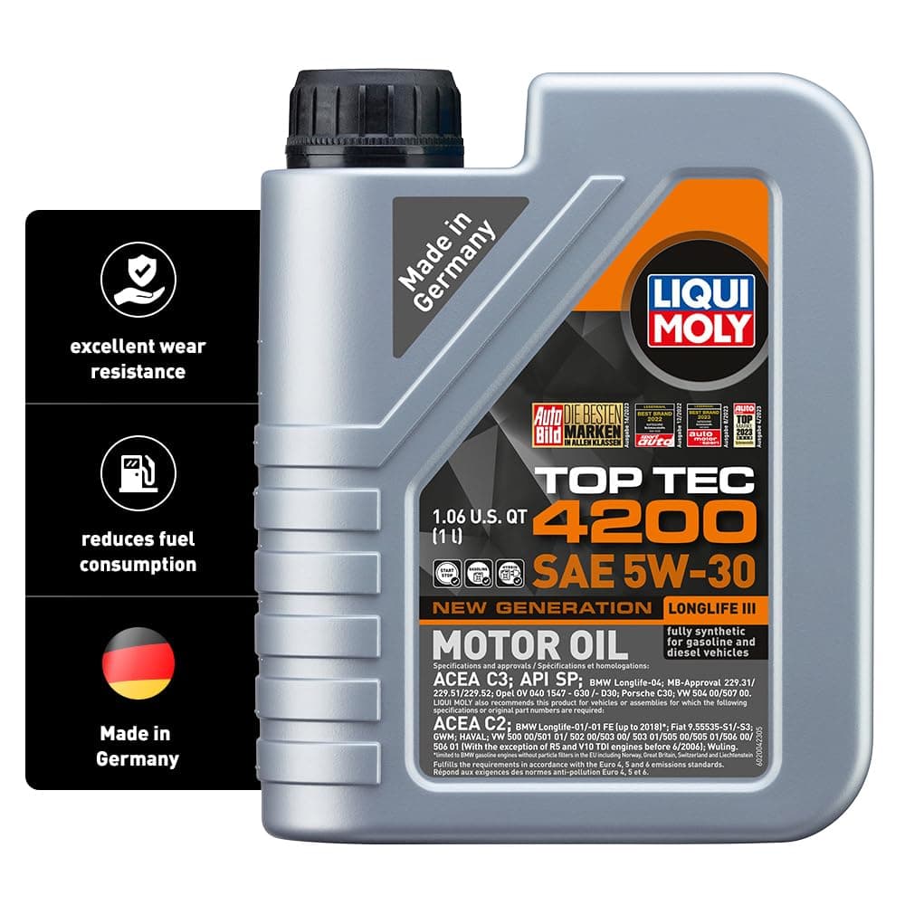 LIQUI MOLY Top Tec 4200 SAE 5W-30 New Generation | 1 L | Fully synthetic engine oil | SKU: 2004