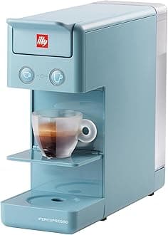illyY3.3 Espresso Machine, Single Serve Coffee Machine for IperEspresso Capsules, Single Cup Espresso Maker (Amalfi Blue)