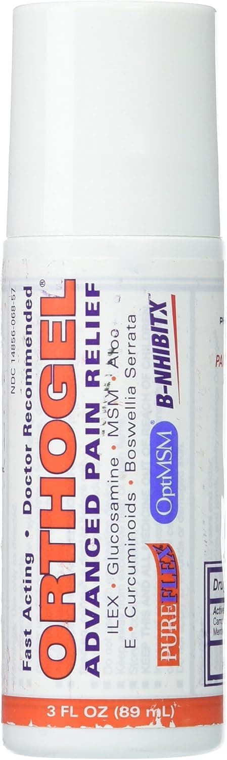 Orthogel Advanced Pain Relief Gel Roll On, 3 oz.
