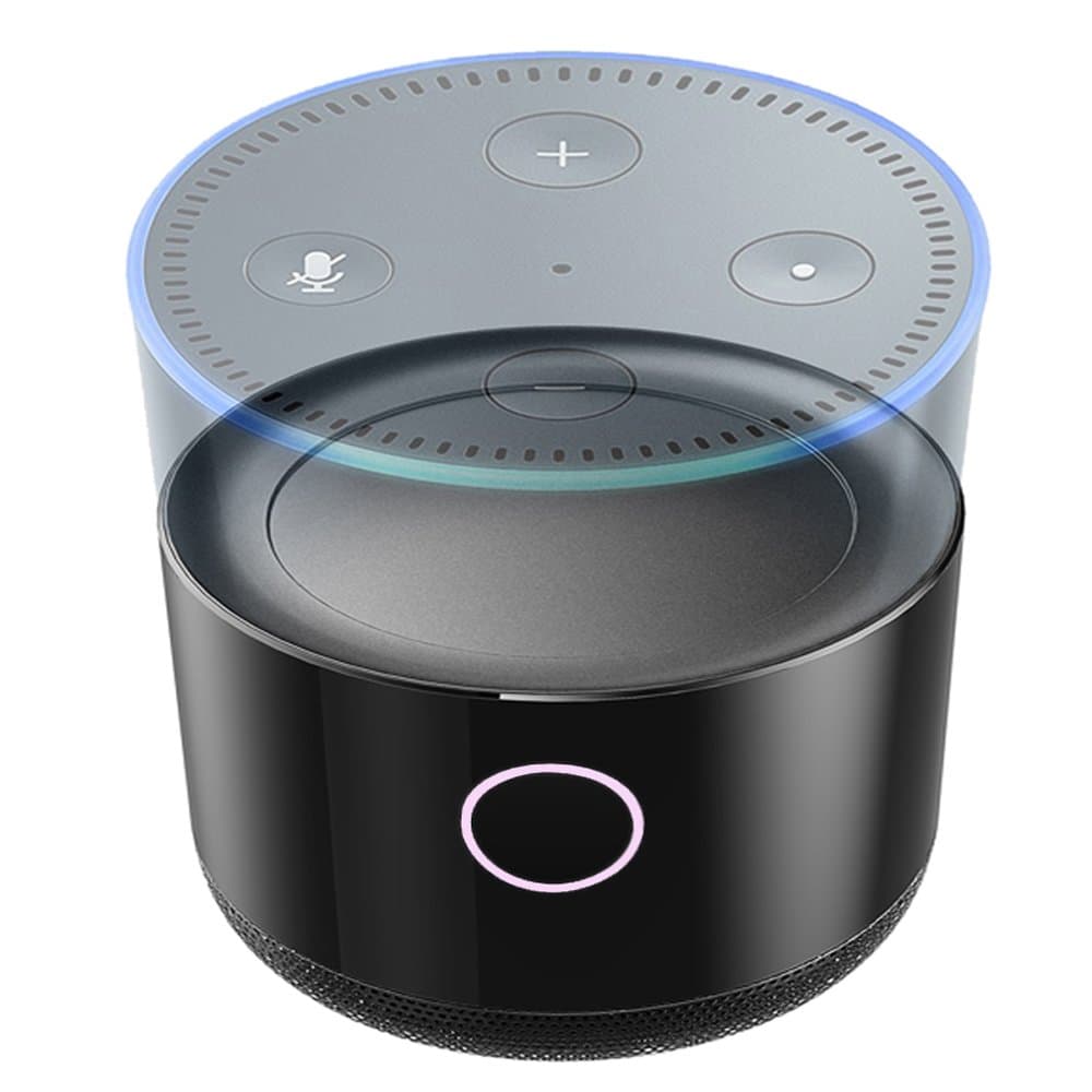 Fremo EVO Amp'd - an intelligent battery base with bluetooth speaker For Amazon Echo Dot (Alexa unlimited with audio)