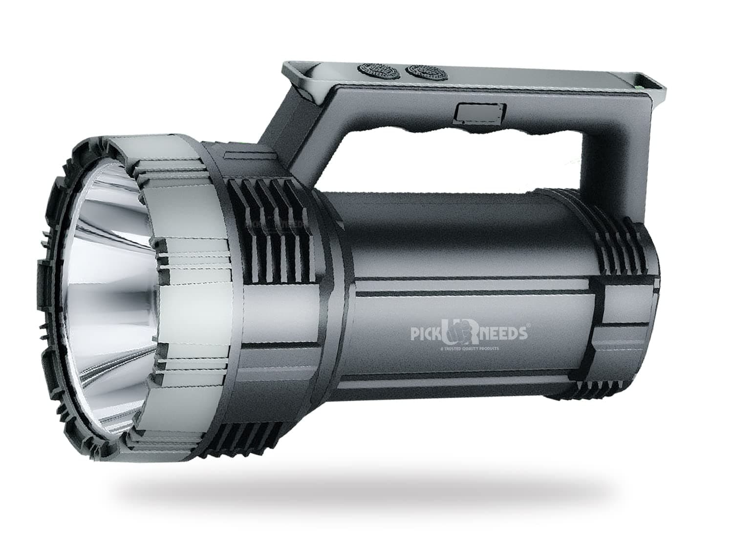 - Pick Ur Needs Long Range Power Search Light Emergency Rechargeable100w Bright Waterproof LED Torch Laser (Grey)3000 Lumens
