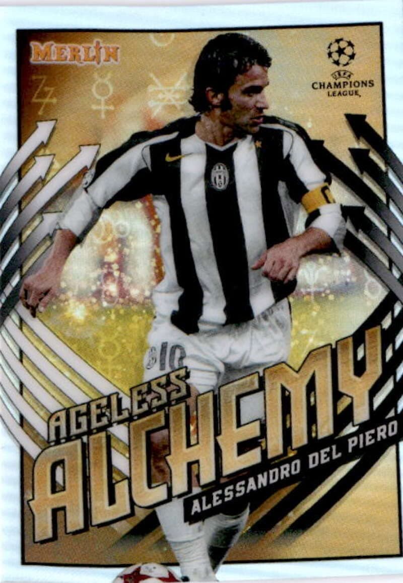 2020-21 Topps Merlin Chrome UEFA Ageless Alchemy Holo #AA-AD Alessandro Del Piero