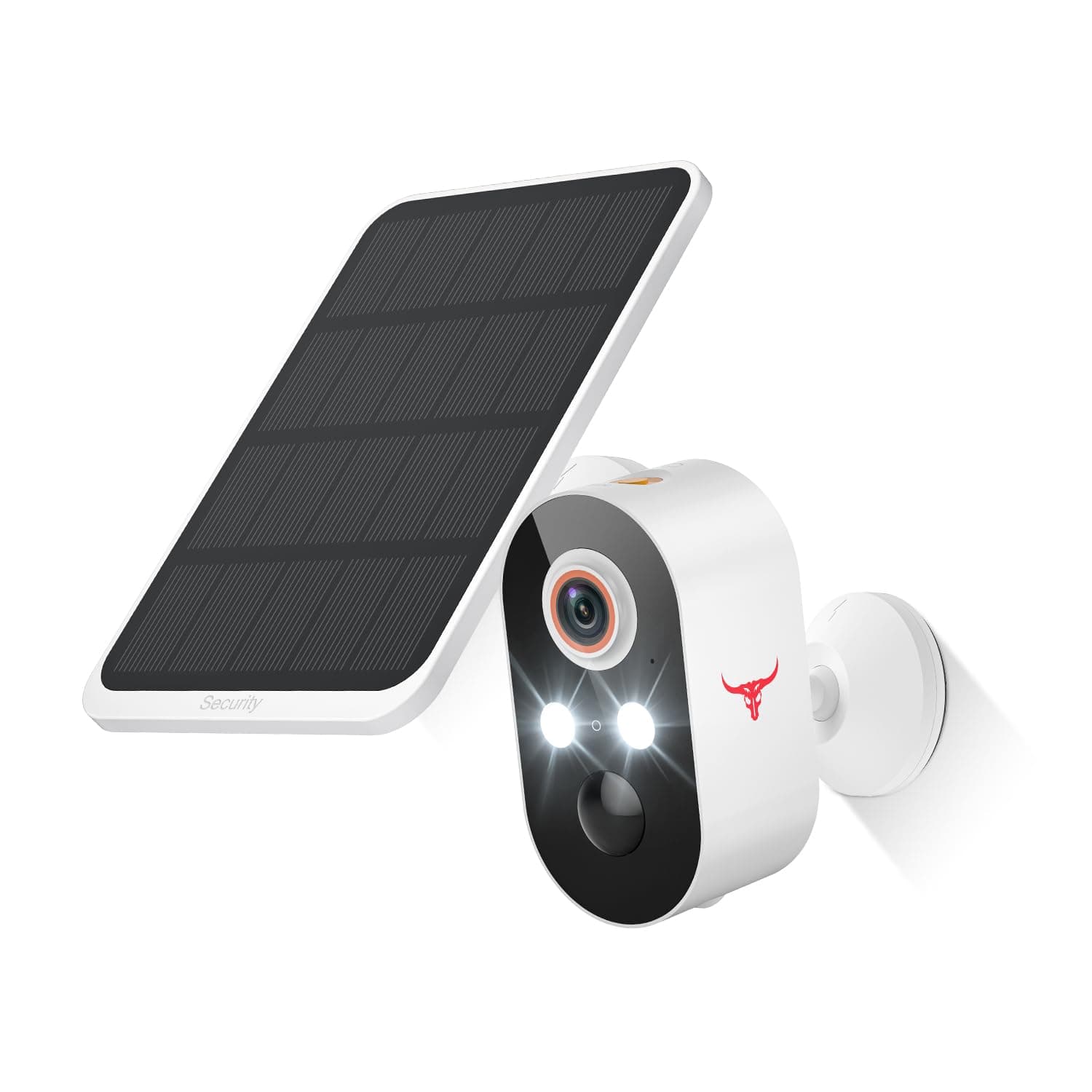 FameVibe 1080p Solar Security Camera Wireless, Smart AI Human Detection, 2-Way Audio, Color Night Vision, Cloud Storage, 2.4G WiFi, Indoor/Outdoor Surveillance Bullet Cam (1)