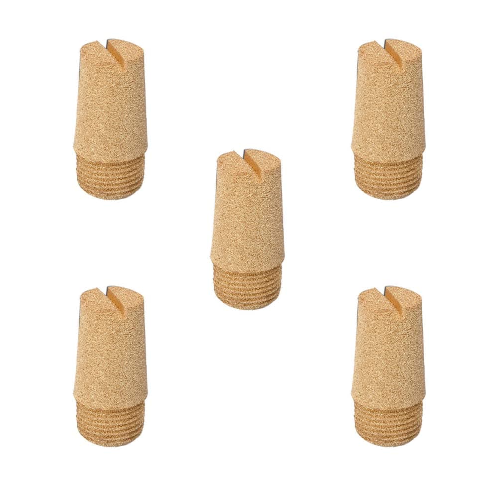 1/4" Full Sintered Bronze Air Pneumatic Filter Silencer Muffler (Pack of 5)