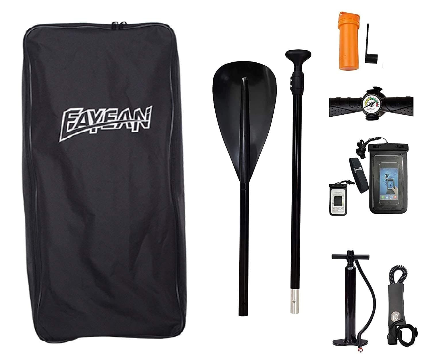 Feath-R-Lite Inflatable 11'Stand Up Paddle Board Cruise 6" Thick Includes Pump, Paddle, Backpack, Coil Leash,Fin and Universal Waterproof Case