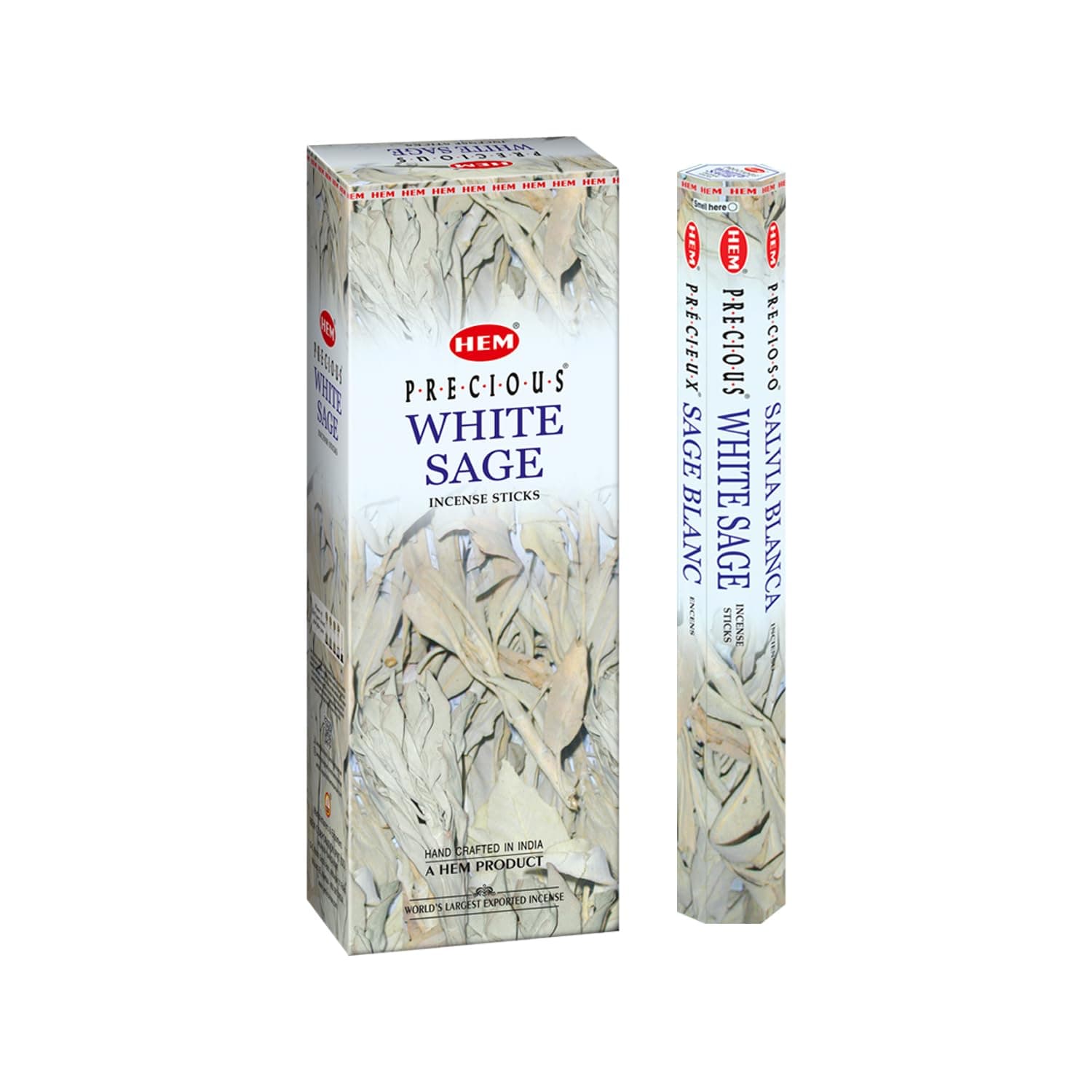 White Sage Incense Sticks 100 Count | Natural Air Purifying Aromatherapy | Calming & Cleansing, Perfect for Meditation and Relaxation | Herbal Agarbatti for Home Fragrance, Even Burn Aroma