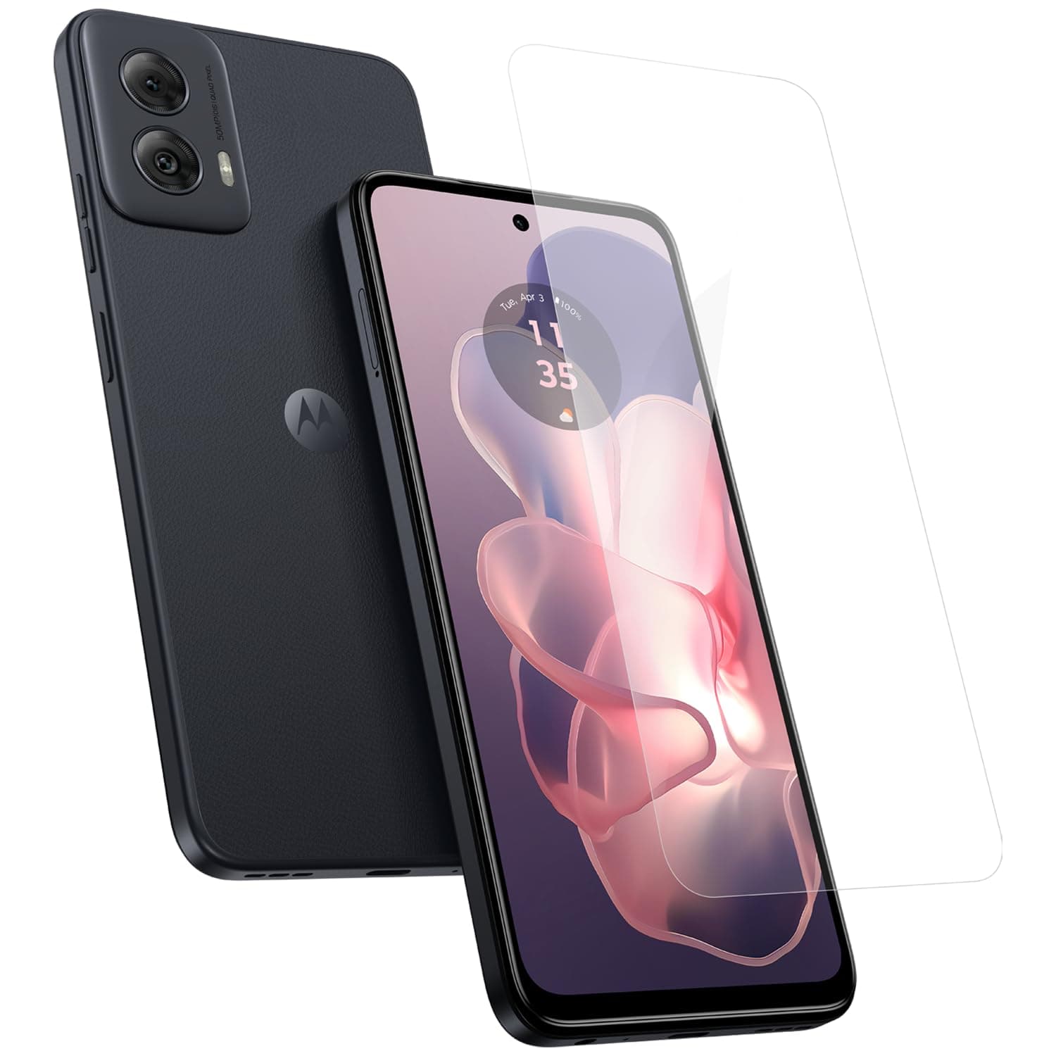 Motorola Essentials Moto G Power 5G (2024) Screen Protector- Strong 9H Tempered Glass, Anti Fingerprints, Anti Scratch, Anti Smudge