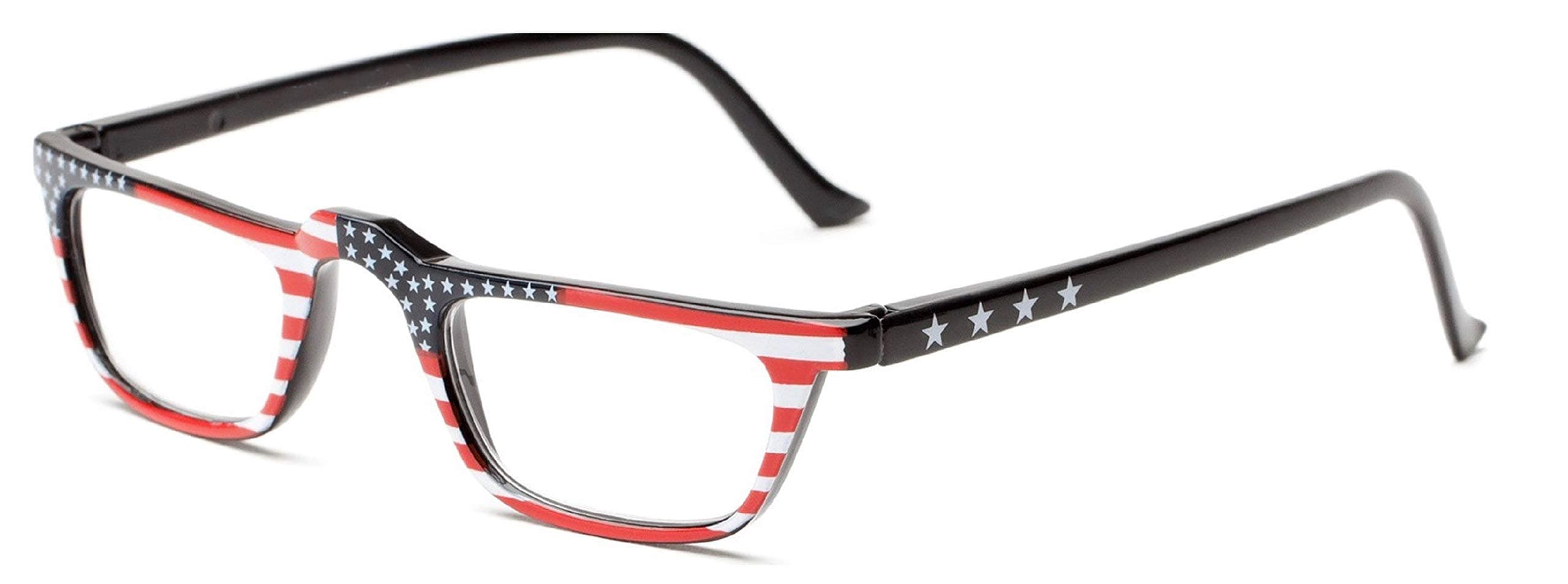 The All American Reader Reading Glasses, Rectangle Style Fully Magnified Eyeglasses for Men and Women