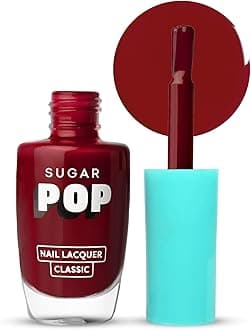 SUGAR POP Glossy Finish Nail Lacquer 15 Bold Please-10 Ml High Shine Long-Lasting Chip Resistant Quick Drying