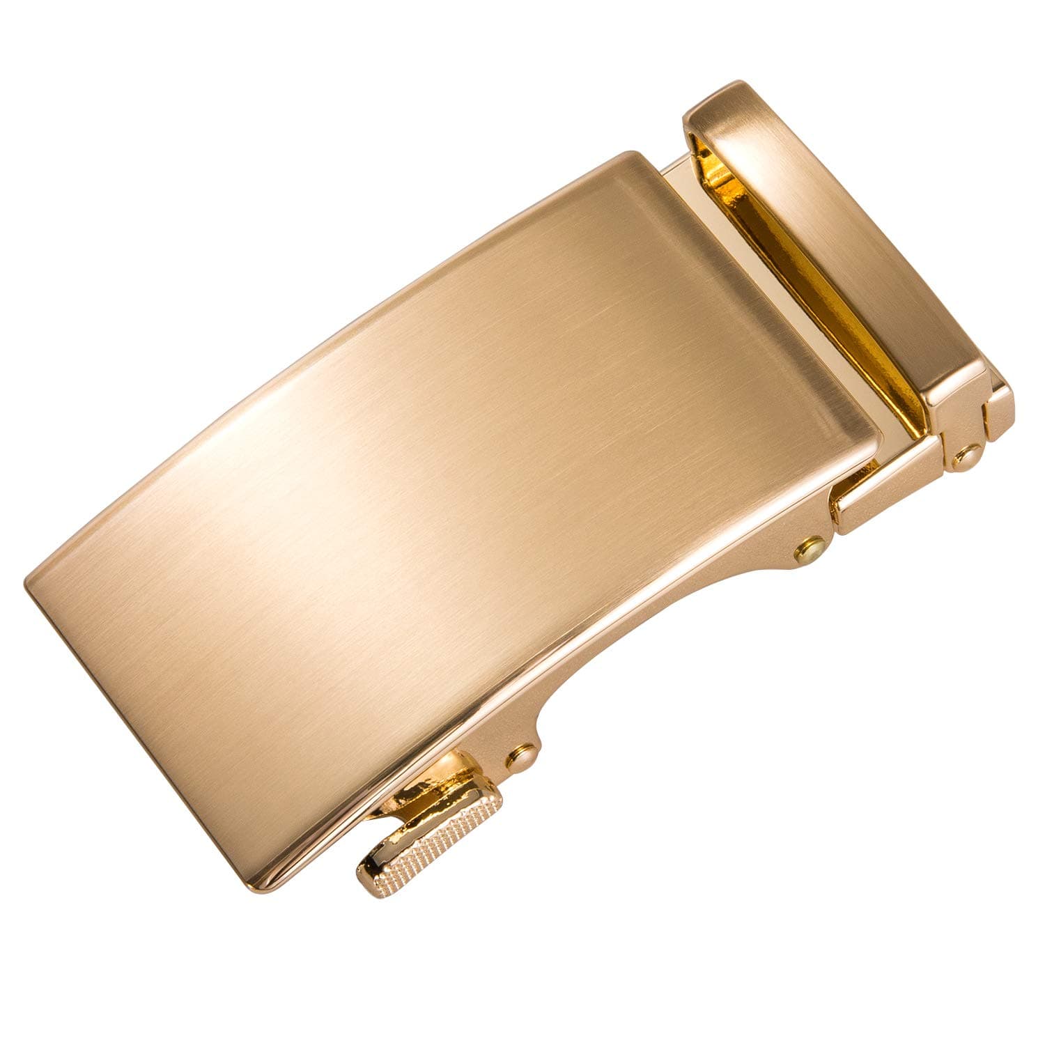 Ratchet Belt Buckle Strap Replacement 1 3/8”,Leather Belt Straps for 40MM Slide Click Buckle,Trim to Fit