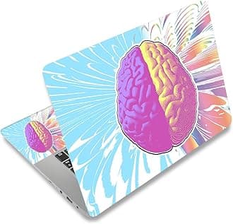 Laptop Skin Sticker Decal,12" 13" 13.3" 14" 15" 15.4" 15.6" Laptop Skin Sticker Protector Cover for Toshiba Hp Samsung Dell Apple Acer Leonovo Sony Asus Laptop Notebook (Brain 1)
