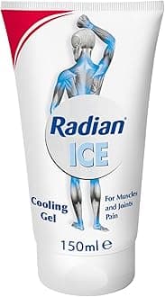 Radian Ice Cooling Gel 150ml, For Sudden & Acute Muscle Pain, Muscle Pain Relief, Recover Injured Muscles, Post-exercise Cooldown, Contains Menthol, All Natural Ingredients, Free from Preservatives