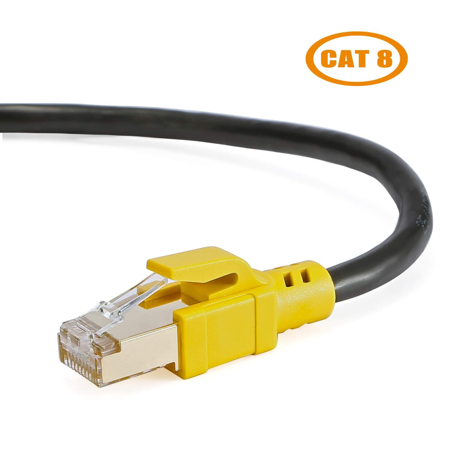 CAT8 Ethernet Cable, 16FT Heavy Duty 26AWG LAN Cable with Gold Plated RJ45 Connectors, Outdoor&Indoor, Weatherproof High Speed 40Gbps 2000Mhz Internet cord for Xbox, Switch, IP Cam
