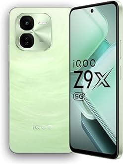 iQOO Z9x 5G (Tornado Green, 4GB RAM, 128GB Storage) | Snapdragon 6 Gen 1 with 560k+ AnTuTu Score | 6000mAh Battery with 7.99mm Slim Design | 44W FlashCharge