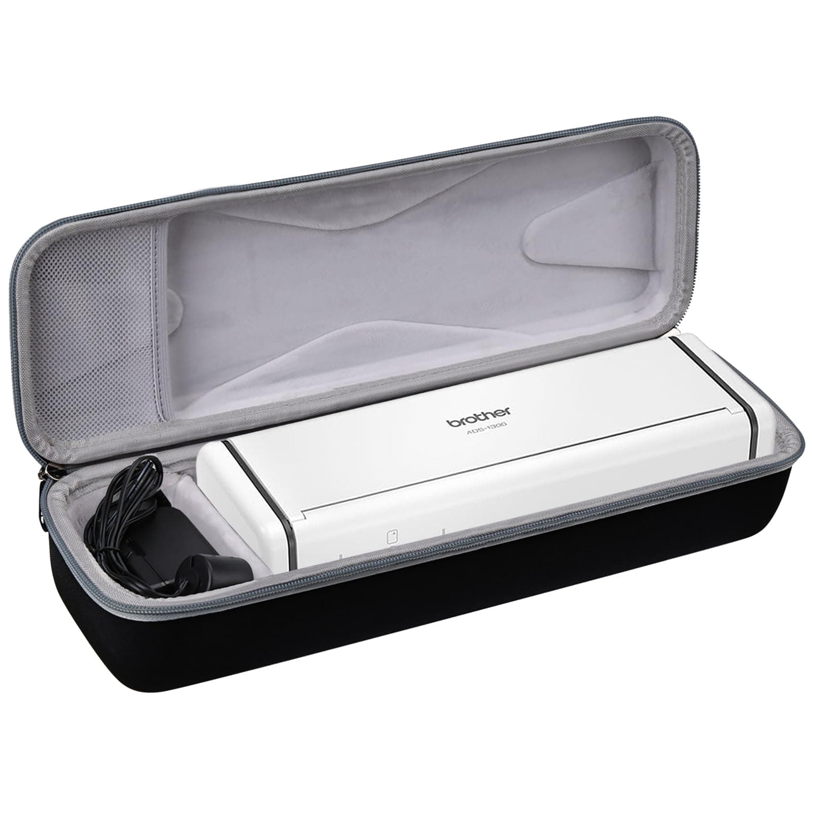 Hard Carry Travel Case fit Brother Wireless Compact Desktop Scanner ADS-1700W / ADS-1250W