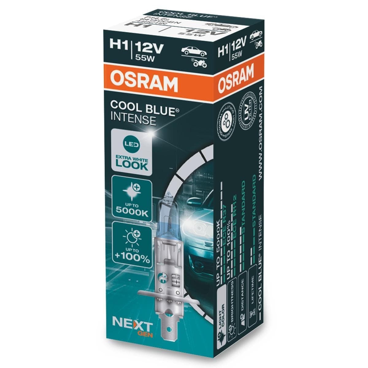 Osram Cool Blue Intense NextGen Halogen bulb - H1 - 12V/55W - single piece