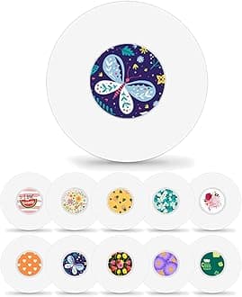 Freestyle Sensor Stickers & Adhesive Bandage for Libre 3 Sensor Covers Waterproof Transparent CGM Tape 14 Day Long Stay Sensor Patches, without Glue in The Center, Total 40Pack