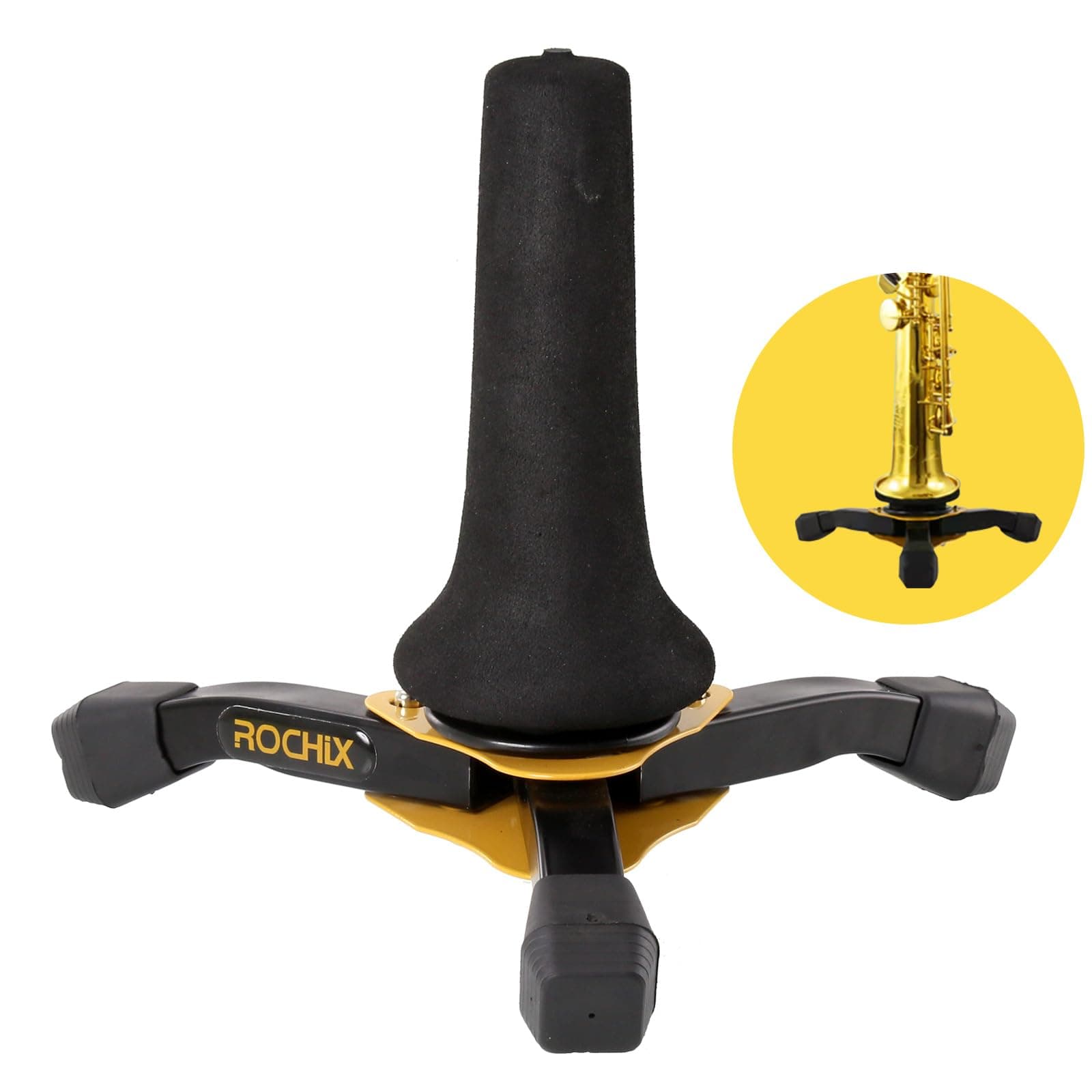 Foldable Portable Soprano Saxophone Sax Stand,Tripod Holder Stand