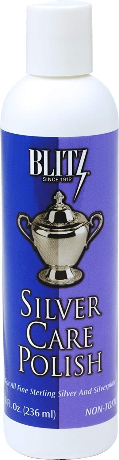 Blitz 618 Silver Care Liquid Polish for all Fine Sterling Silver, 8 Ounce, 1-Pack