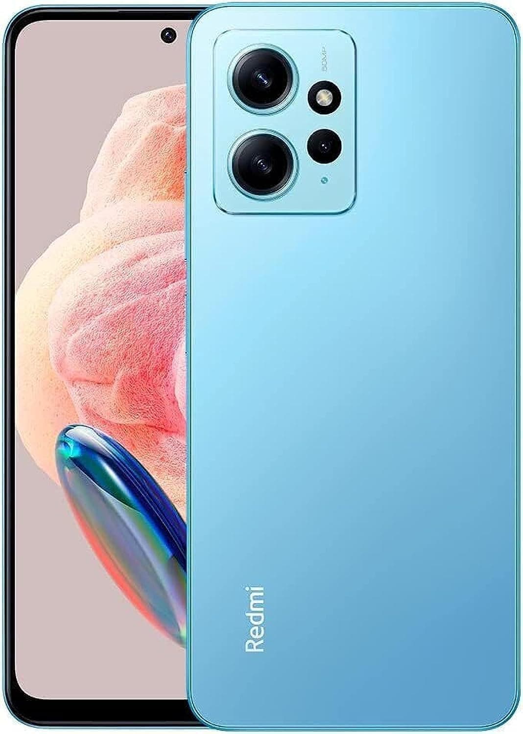 Xiaomi Redmi Note 12 Dual-SIM 128GB ROM + 6GB RAM (Only GSM | No CDMA) Factory Unlocked 4G/LTE Smartphone (Ice Blue) - International Version