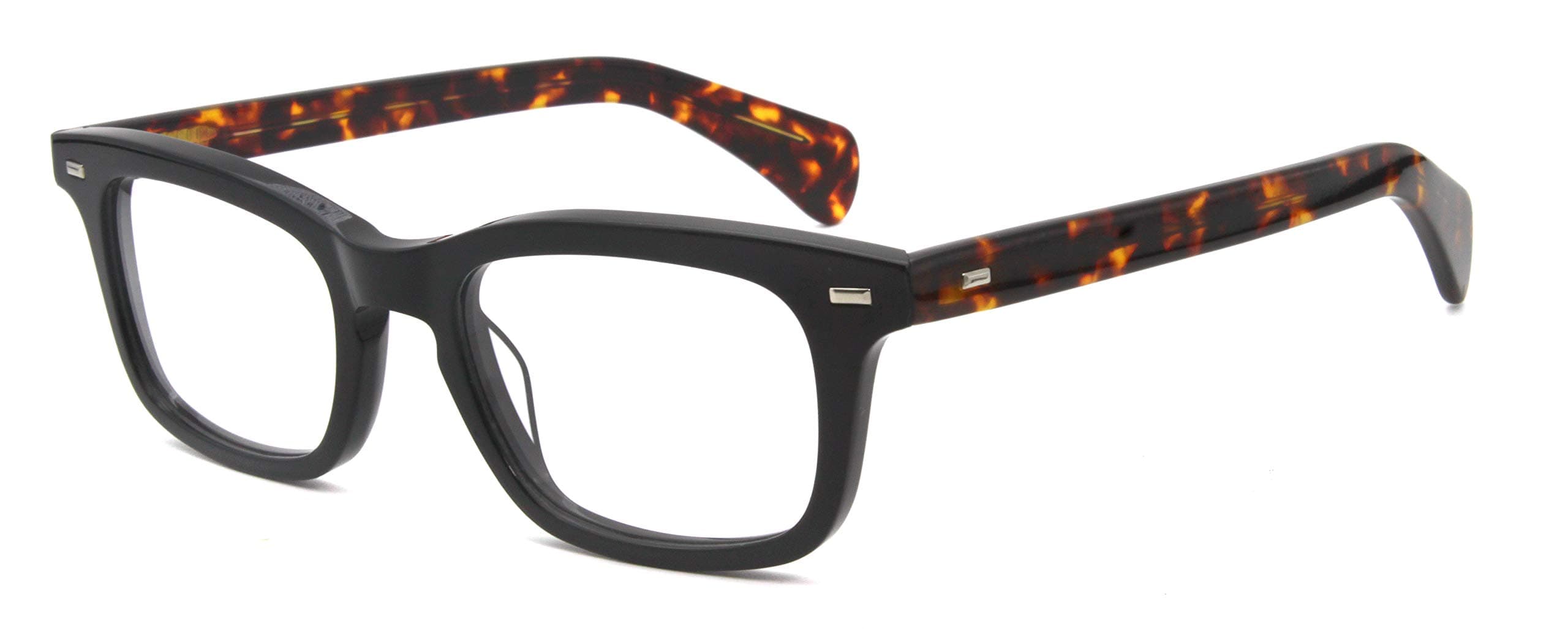 FERAVIA fashion glasses rectangular clear lens glasses for men acetate frame spectacles for women men wide eyeglasses