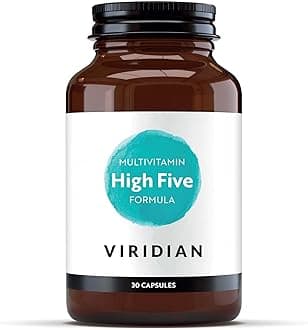 Viridian - High Five Multivitamin Formula - 30 Veg Caps | Support Energy & Vitality with 23 Essential Nutrients & Including Vitamin B5 | Formulated By Nutritionists | No Artificial Additives | Vegan