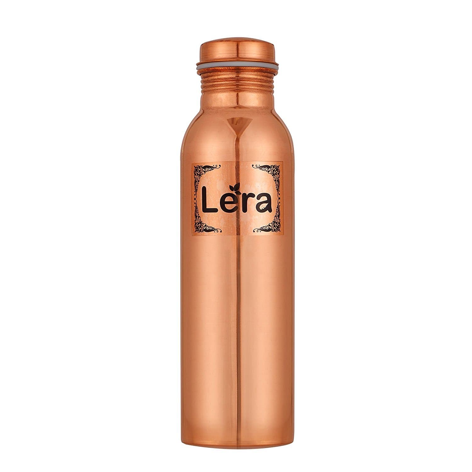Lera 1000Ml Pure Copper Water Bottles Is Leak Proof & Joint Free For Ayurvedic Health Benefits (Tamara Jal) By Lera (Available In Combo Of 2, 3 &4) (1 Bottle)