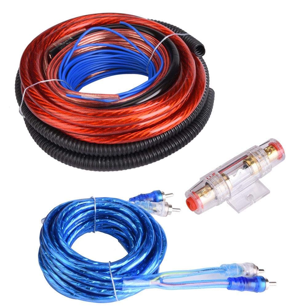 4 Guage Amp Kit Car Amplifier Installation Wire 2800W Car o Subwoofer Speaker Install Wiring Cable with RCA/Control/Power/Ground Cable and Fuse Suit