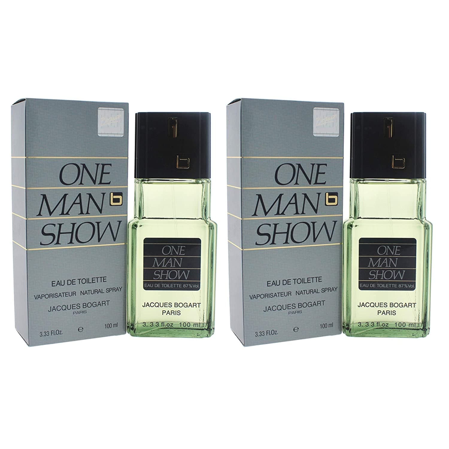 Jacques Bogart One Man Show For Men. Eau De Toilette Spray 3.3 Ounces (Pack of 2)