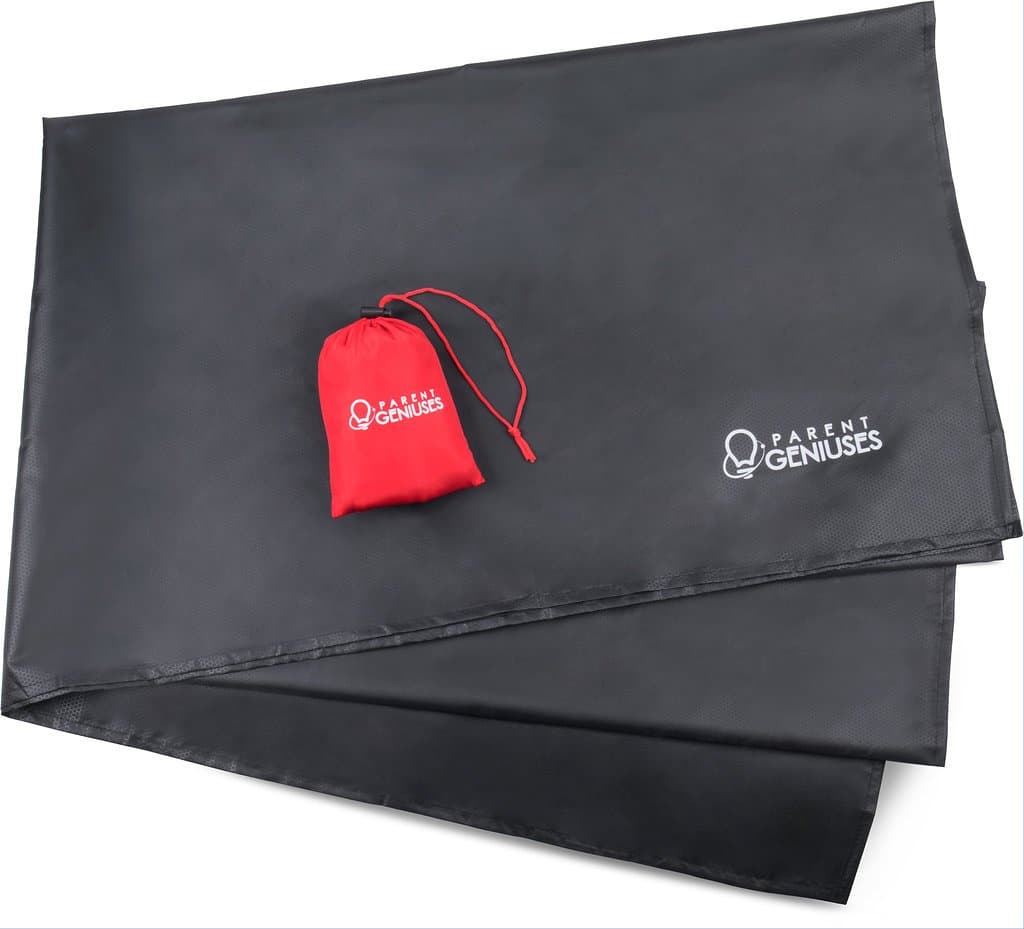 Pocket Blanket. Multi Use Family Packable Blanket for Everyday Life. Lightweight, Water Resistant Large 5x6ft Yet Compact Blanket for Bag/Car. Picnic Blanket that's Ultra Tough