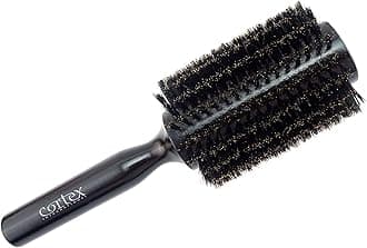 Black round hair brush for blow drying - small round brush bristle for Women and Men, cepillo blower para todo tipo de Cabello, Black Wooden Handle For All Hair Types (1.4 Inch)