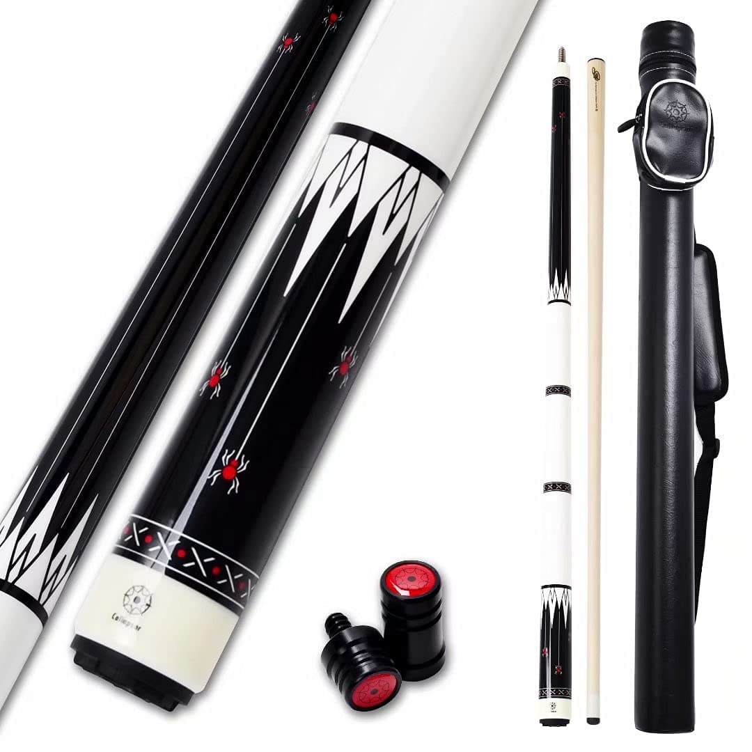 Collapsar Pool Cue with 1X1 Hard Case Low Deflection Technology Billiard Cue Stick Set