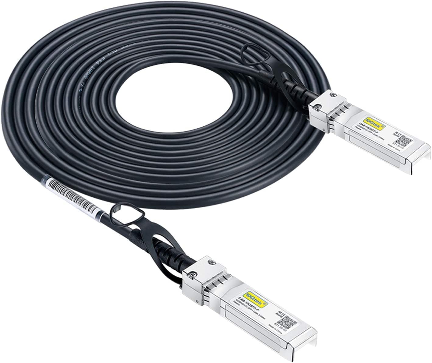 10Gtek SFP+ DAC Twinax Cable - 10GBASE-CU Passive Direct Attach Copper SFP Cable for Cisco SFP-H10GB-CU10M, Meraki, Fortinet, D-Link and More, 10-Meter(32.8ft)