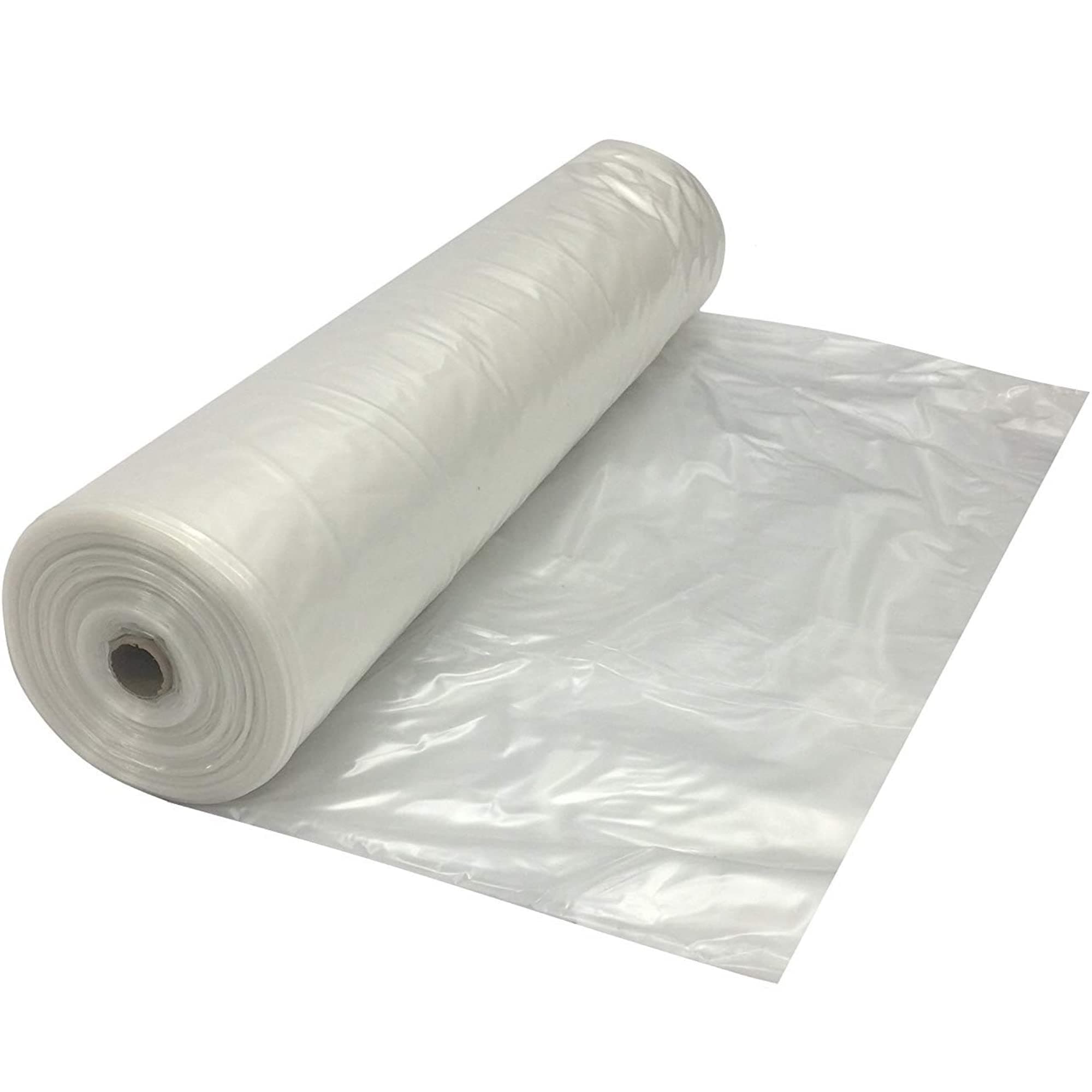 - Farm Plastic Supply - Clear Plastic Sheeting - 10 mil - (2.5' x 100') - Thick Plastic Sheeting, Heavy Duty Polyethylene Film, Drop Cloth Vapor Barrier Covering for Crawl Space