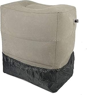 Inflatable Footrest Travel Pillow 3 Layer + Dust Cover + Carry Bag